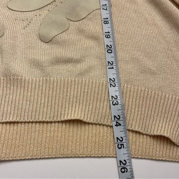 Philippe Marques Vintage Long Sleeve Collared 1/4 Zip Butterfly Sweater Size 16 - Picture 9 of 16